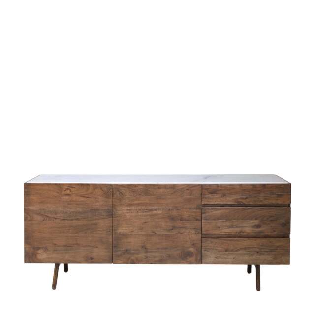 Barcelona Sideboard - Sideboard Dark Wood / Marble - image 1