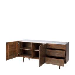 Barcelona Sideboard - Sideboard Dark Wood / Marble - thumbnail 4