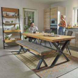 Bourton Oak Bench - Large Bench Oak / Veneer - thumbnail 2