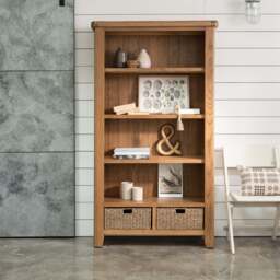 Willowmere Large Bookcase - Large Bookcase Oak - thumbnail 2