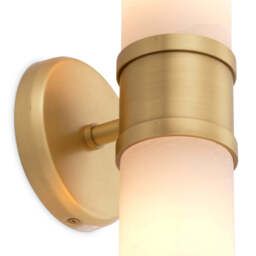Eichholtz Claridges Double Wall Lamp Antique Brass And Alabaster - Wall Lamp Claridges Double - thumbnail 5