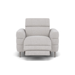Hoy Recliner Armchair - Chair W/ Power Recliner W/ Manual Headrest Fabric - Power with Manual Headrest - KB-1280-UK Darwin Silver