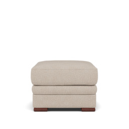 Gino Storage Footstool - Storage Stool F8 - Hopsack Linen 70004 / Metal Feet - thumbnail 3