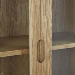 Solvi Display Cabinet - Display Cabinet Solid Oak / Oak Veneer - thumbnail 4