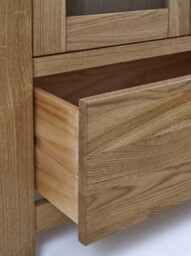 Solvi Display Cabinet - Display Cabinet Solid Oak / Oak Veneer - thumbnail 5