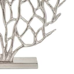 Prato Small Silver Nickel Finish Coral Sculpture - thumbnail 3