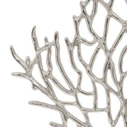 Prato Small Silver Nickel Finish Coral Sculpture - thumbnail 2