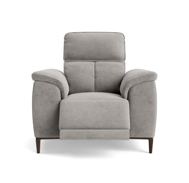 Loma Recliner Armchair - Power Recliner Chair USB Fabric - Power Recliner with USB - FAB-NTS - 11 DOVE - image 1