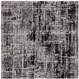 Karis Abstract Black Rug - Abstract Black   - 120cm x 170cm - thumbnail 6
