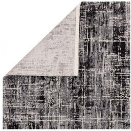 Karis Abstract Black Rug - Abstract Black   - 120cm x 170cm - thumbnail 3