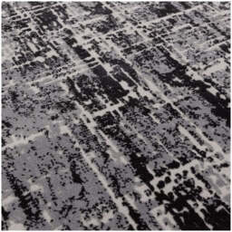 Karis Abstract Black Rug - Abstract Black   - 120cm x 170cm - thumbnail 4