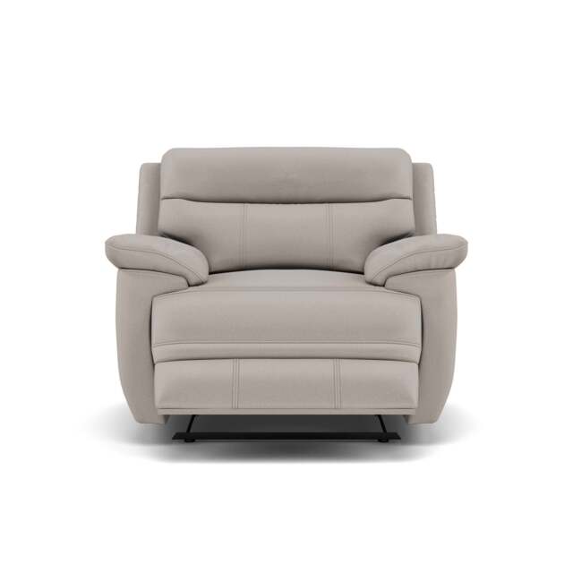 Tranquil Recliner Armchair - Power Recliner Chair Fabric - Power Recliner with USB - BFA-MAD-02 SILVER GREY - image 1