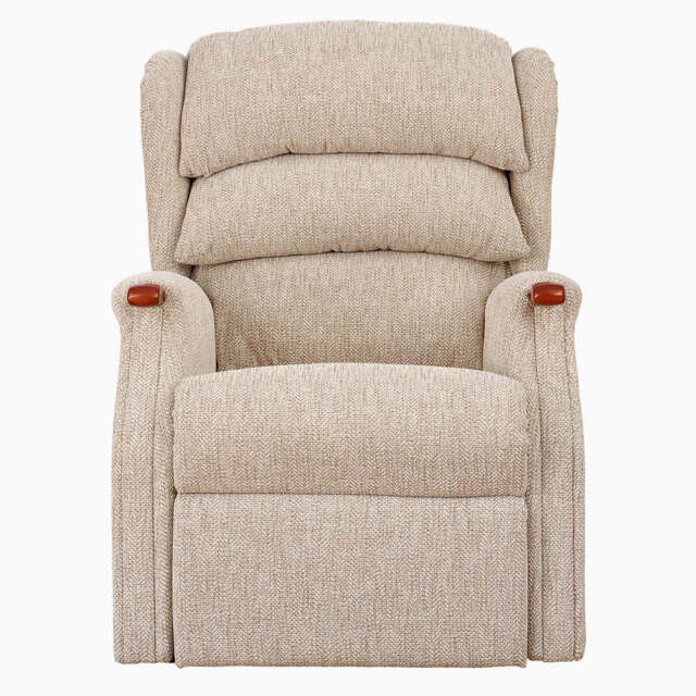 Westbury Standard Recliner Armchair - Standard Manual Recliner Fabric - Manual Recliner - Iona Haze / Teak Knuckle - image 1