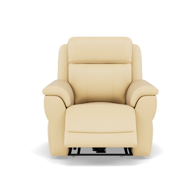 Juno Recliner Armchair - Power Recliner Armchair with USB Cat 60 - Power Recliner with USB - Cat-60/04 Montana Vanilla Cream - image 1