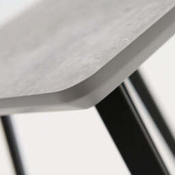 Akida Coffee Table - Coffee Table Faux Concrete / Black Powder - thumbnail 4