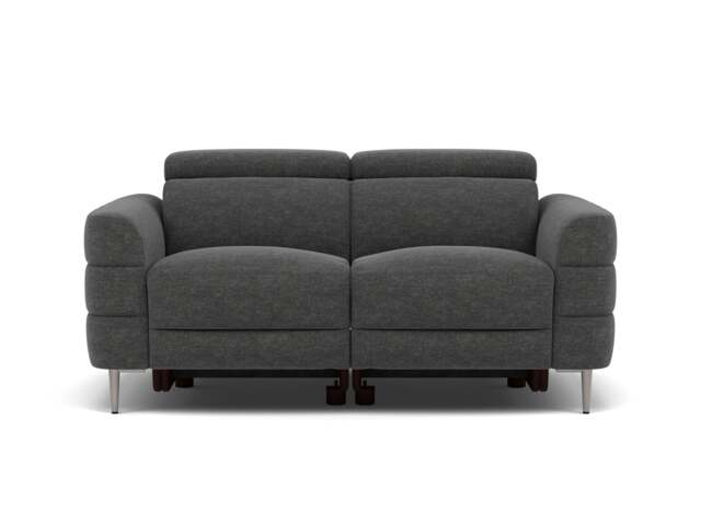 Hoy 2 Seater Sofa - 2 Str Static W/Manual Headrest Fabric - KB-1281-UK Darwin Charcoal - image 1