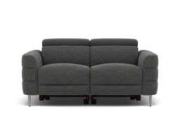 Hoy 2 Seater Sofa - 2 Str Static W/Manual Headrest Fabric - KB-1281-UK Darwin Charcoal