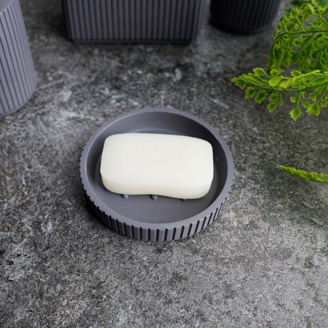 Berkeley Grey Soap Dish  - SALE Berkeley Soap Dish Grey - image 1