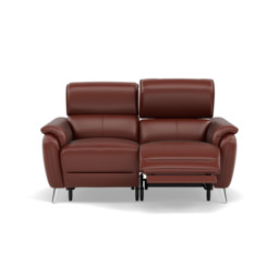 Sol 2 Seater Recliner Sofa - 2 Seater Power Recliner Sofa with Head Tilt Cat 60 - Cat-60/07 Montana Butterscotch