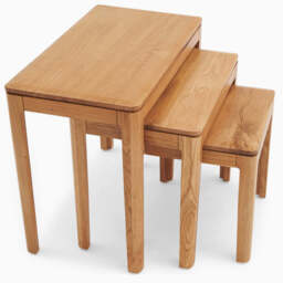 Dunmore Nest of Tables - Nest of Tables Oak - thumbnail 3
