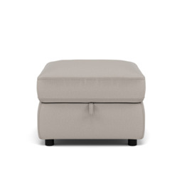 Tranquil Storage Footstool - Storage Foostool Fabric - BFA-MAD-02 SILVER GREY - thumbnail 1