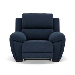 Echo Recliner Armchair - Power Recliner Chair Fabric - Power Recliner with USB - FAB-MIL-303 NAVY