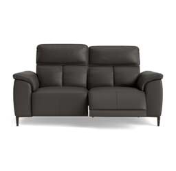 Loma Small 3 Seater Recliner Sofa - 2.5 Seater Sofa with 2 Power Recliners (Compact) USB Cat 20S - Power Recliner with USB - NWS-517E SHALE GREY - thumbnail 1