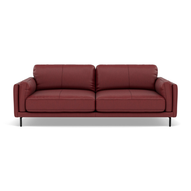 Morris 3 Seater Small Sofa - 2.5 Seater Sofa Compact Cat 25 - NC-854C RUSTIC RED - image 1