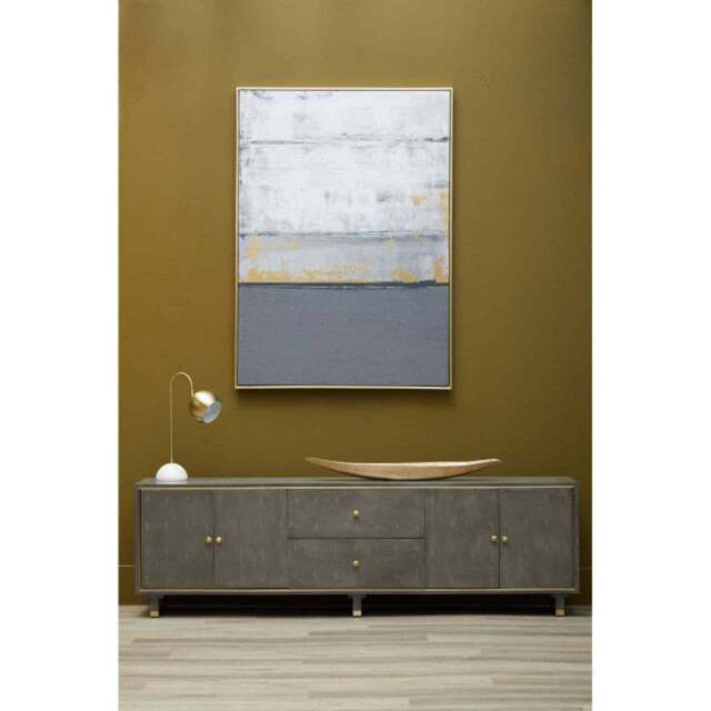 Astratto Grey and Gold Foil Wall Art - SALE Astratto Grey and Gold Foil Wall Art - image 1