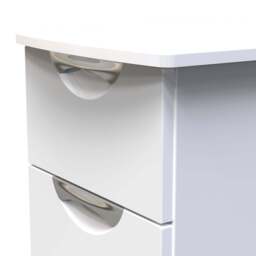 Colton 3 Drawer Bedside Cabinet - 3 Drawer Bedside Cabinet - GGDG - Grey Gloss & Dusk Grey - thumbnail 7