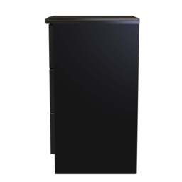 Colton 3 Drawer Bedside Cabinet - 3 Drawer Bedside Cabinet - GGDG - Grey Gloss & Dusk Grey - thumbnail 5