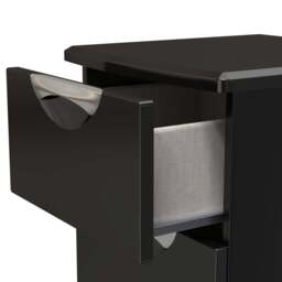 Colton 3 Drawer Bedside Cabinet - 3 Drawer Bedside Cabinet - GGDG - Grey Gloss & Dusk Grey - thumbnail 2