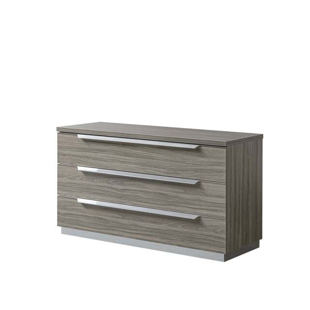 Kroma 3 Chest of Drawers - 3 Drawer Single Dresser Venetian Grey - Venetian Grey - image 1