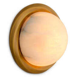 Eichholtz Vigo Wall Lamp Antique Brass And Alabaster - Wall Lamp Vigo - thumbnail 1