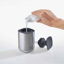 Joseph Joseph Grey Presto Soap Dispenser - Presto Steel Soap Pump Grey - thumbnail 3