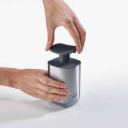 Joseph Joseph Grey Presto Soap Dispenser - Presto Steel Soap Pump Grey - thumbnail 2