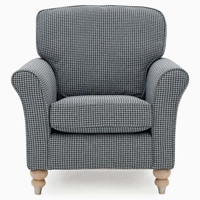 Prescot Accent Chair - Studio Accent Chair Grade A - 2698 : Oyster Cairo Chenille Plain - image 1