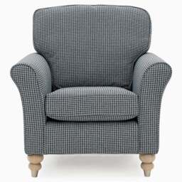 Prescot Accent Chair - Studio Accent Chair Grade A - 2698 : Oyster Cairo Chenille Plain