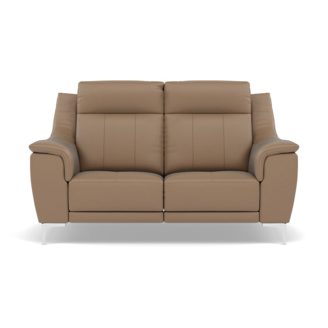 Nicoletti Carmen 2 Seater Sofa - 2 Seater Sofa CB - Feet: Shiny Metal / Torello PS 312 Taupe - image 1