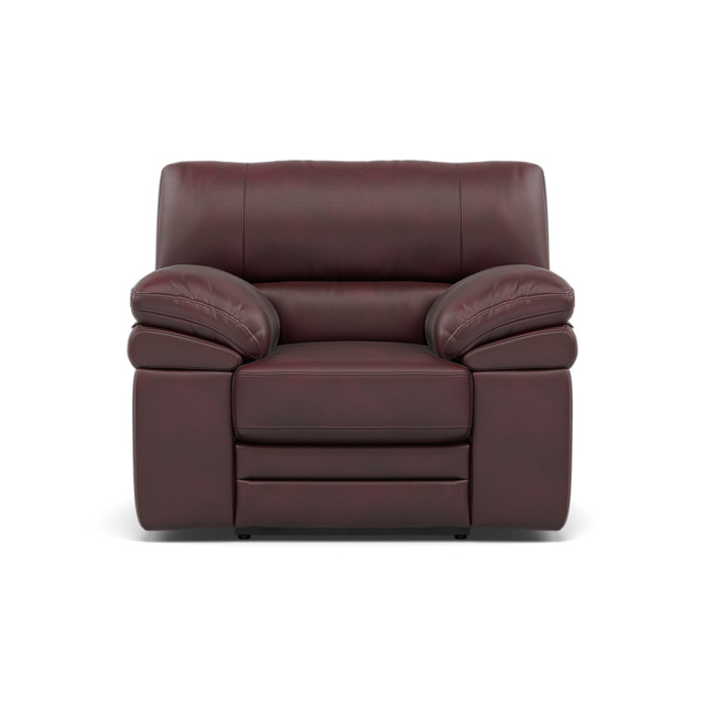 Gino Recliner Armchair - Power Recliner Armchair with USB Cat 60 - Power Recliner with USB - Cat-60/15 Montana Ruby - image 1