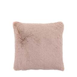 Juniper Faux Fur Cream Square Cushion - Juniper Faux Fur Cushion Mauve 50x50CM - thumbnail 3
