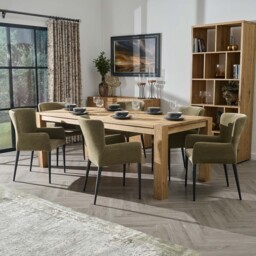Sunnie Dining Table - Dining Table 220x100cm Brushed Oak / Hesse Dark Oil - 220cm - thumbnail 2