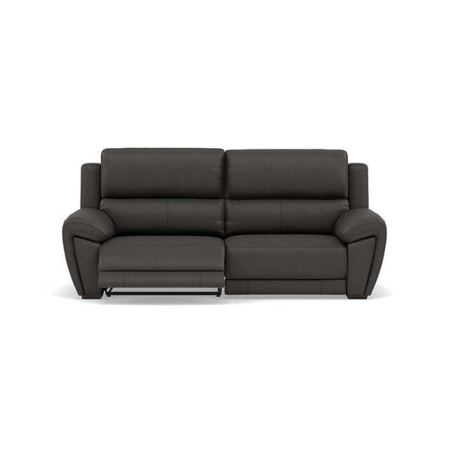 Echo 3 Seater Recliner Sofa - 2.5 Seater Sofa 2 Power Recliners Cat 25S - Power Recliner Power Footrest Headrest & USB - NCS-180E SLATE GREY - image 1