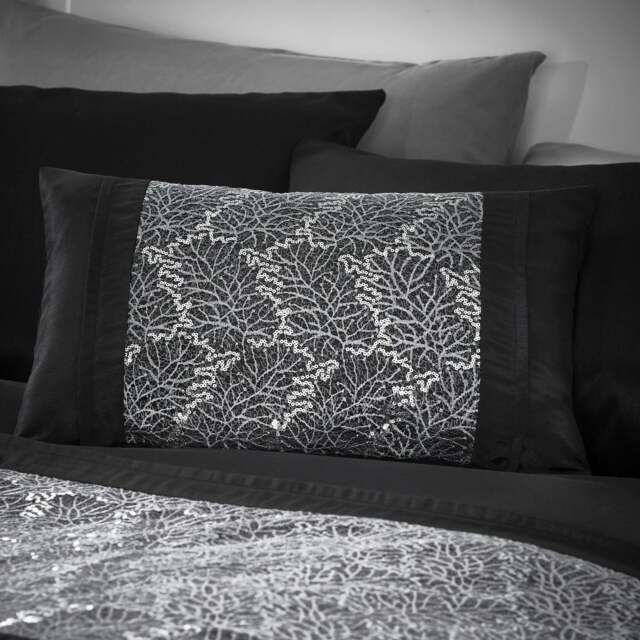 Rouen Black Boudoir Cushion - SALE Rouen Boudoir Cushion Black - image 1