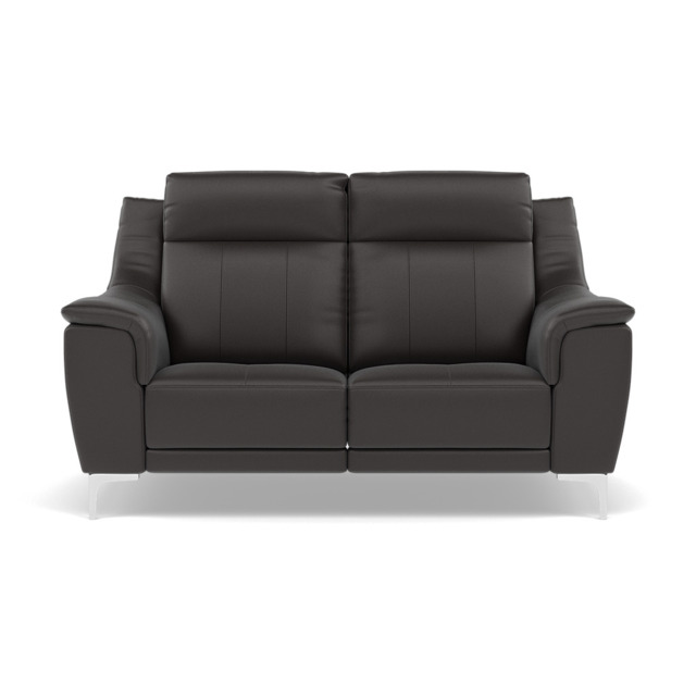 Nicoletti Carmen 2 Seater Sofa - 2 Seater Sofa CB - Feet: Shiny Metal / Torello PS Chocol -S 91 - image 1