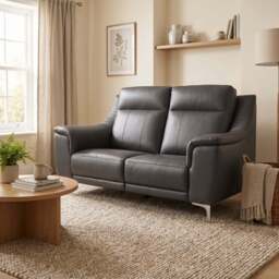 Nicoletti Carmen 2 Seater Sofa - 2 Seater Sofa CB - Feet: Shiny Metal / Torello PS Chocol -S 91 - thumbnail 2