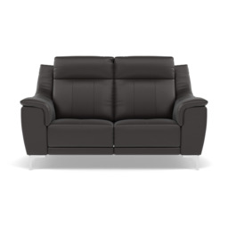 Nicoletti Carmen 2 Seater Sofa - 2 Seater Sofa CB - Feet: Shiny Metal / Torello PS Chocol -S 91