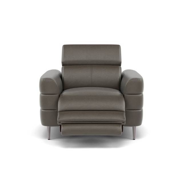 Hoy Recliner Armchair - Chair W/ Power Recliner W/ Power Headrest Cat NL/O - Power with Power Headrest & USB - NL5101 New York Anthkacite Grey - image 1