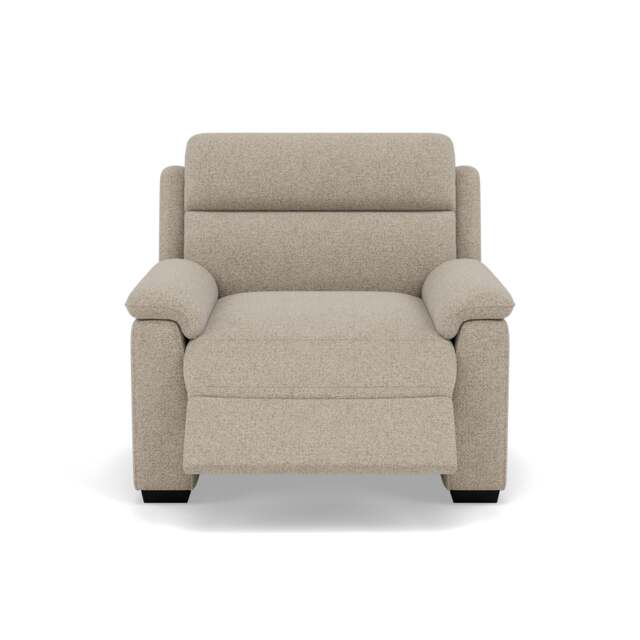 Eldon Recliner Armchair - Power Recliner Chair Fabric - Power Recliner with USB - FAB-MIL-120 MINK - image 1
