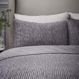 Catherine Lansfield Allure Sparkle Grey Duvet Cover Set - SALE Allure Sparkle Grey King Duvet Set - King - thumbnail 3